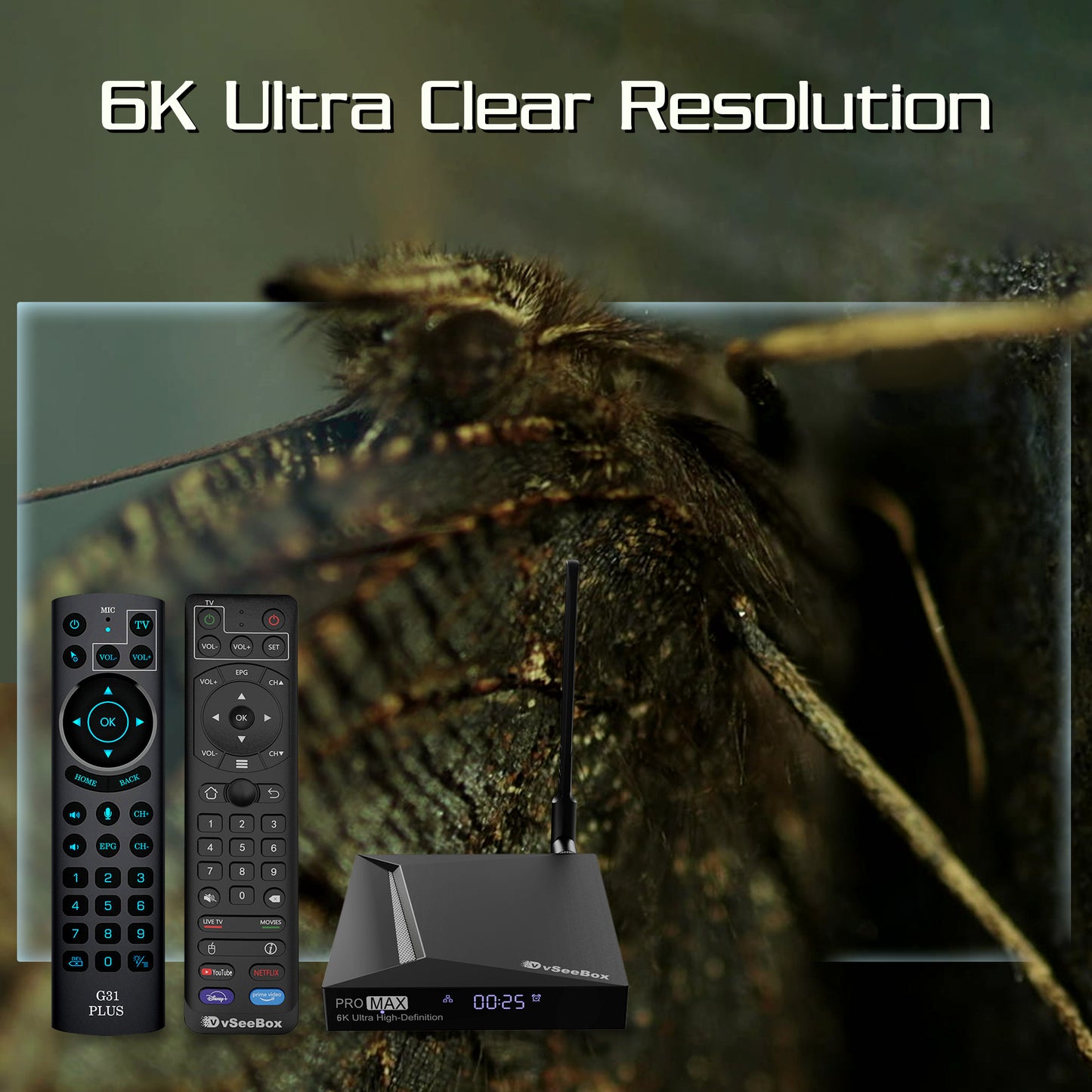 vSeeBox Pro Max: 2024 upgraded model with G31 Remote
