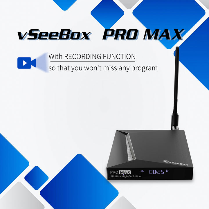 vSeeBox Pro Max: 2024 upgraded model with G31 Remote