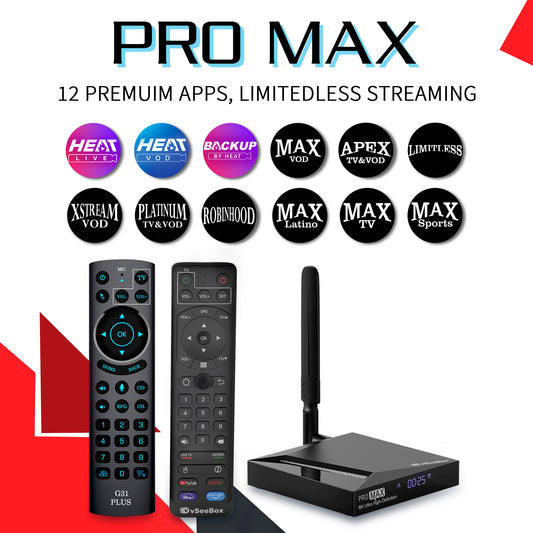 vSeeBox Pro Max: 2024 upgraded model with G31 Remote