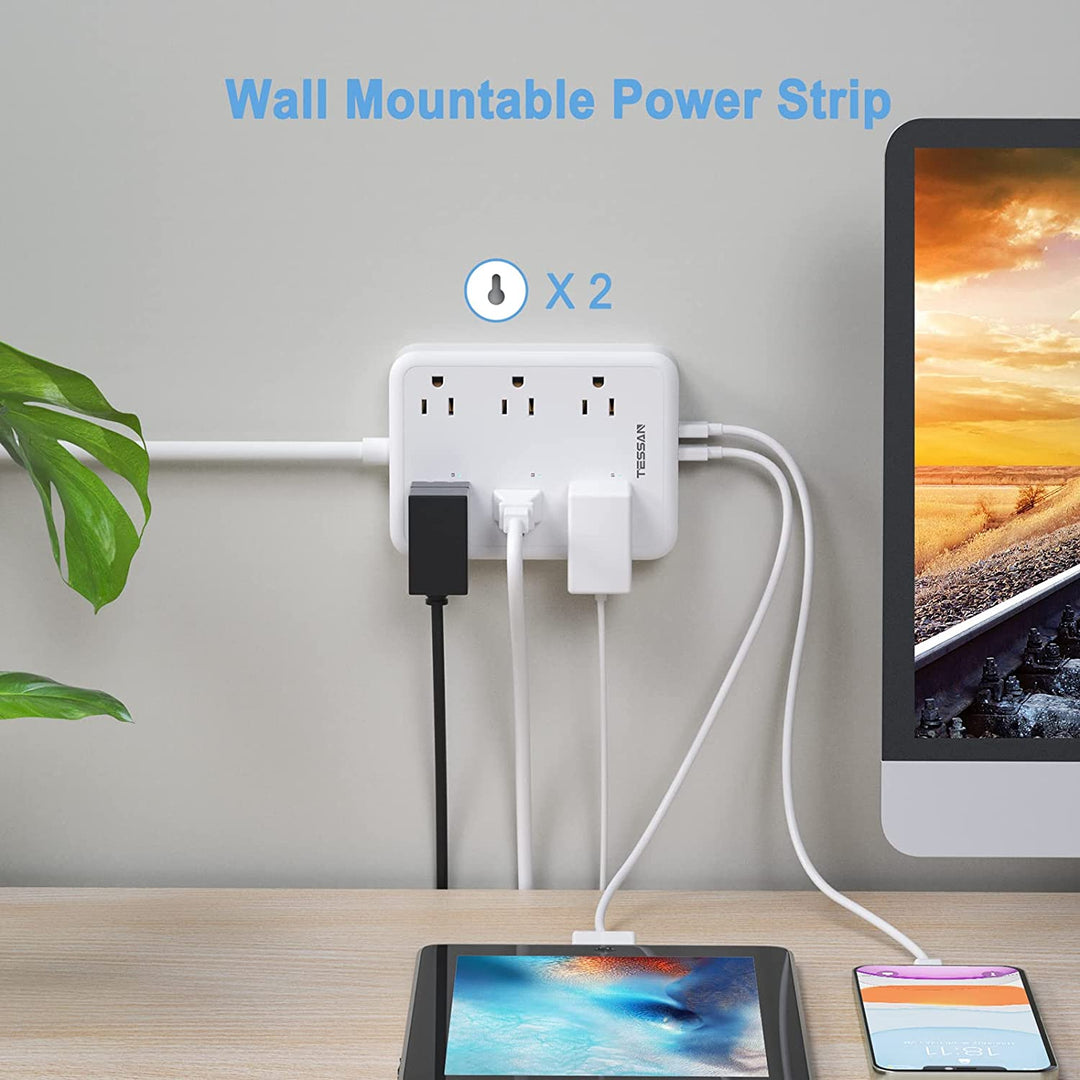 Smart Power Strip WiFi Flat Plug Strip